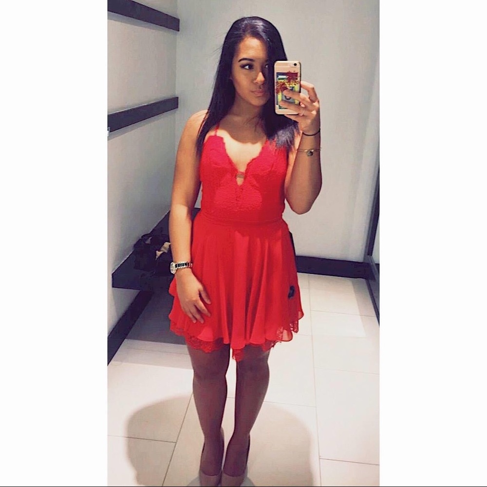 Red Lace Dress